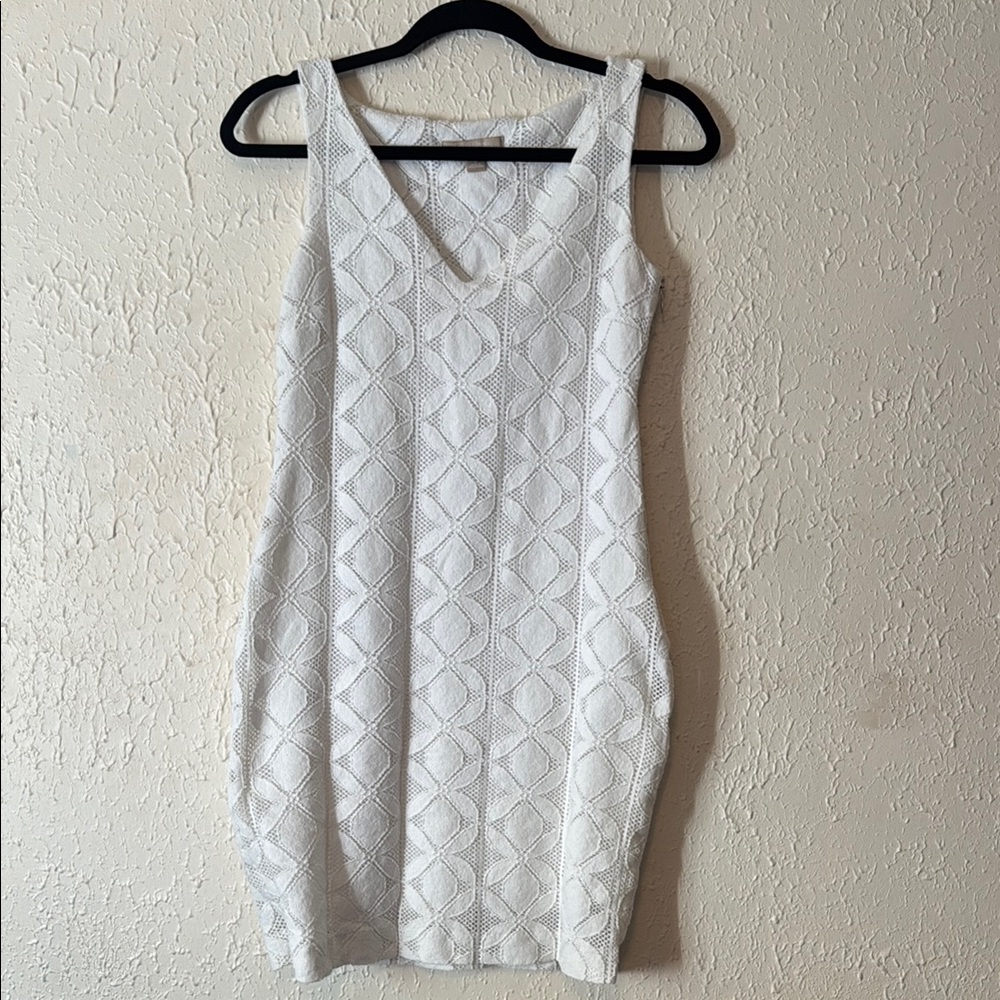 Banana Republic White Textured Dress - Picture 1 of 6